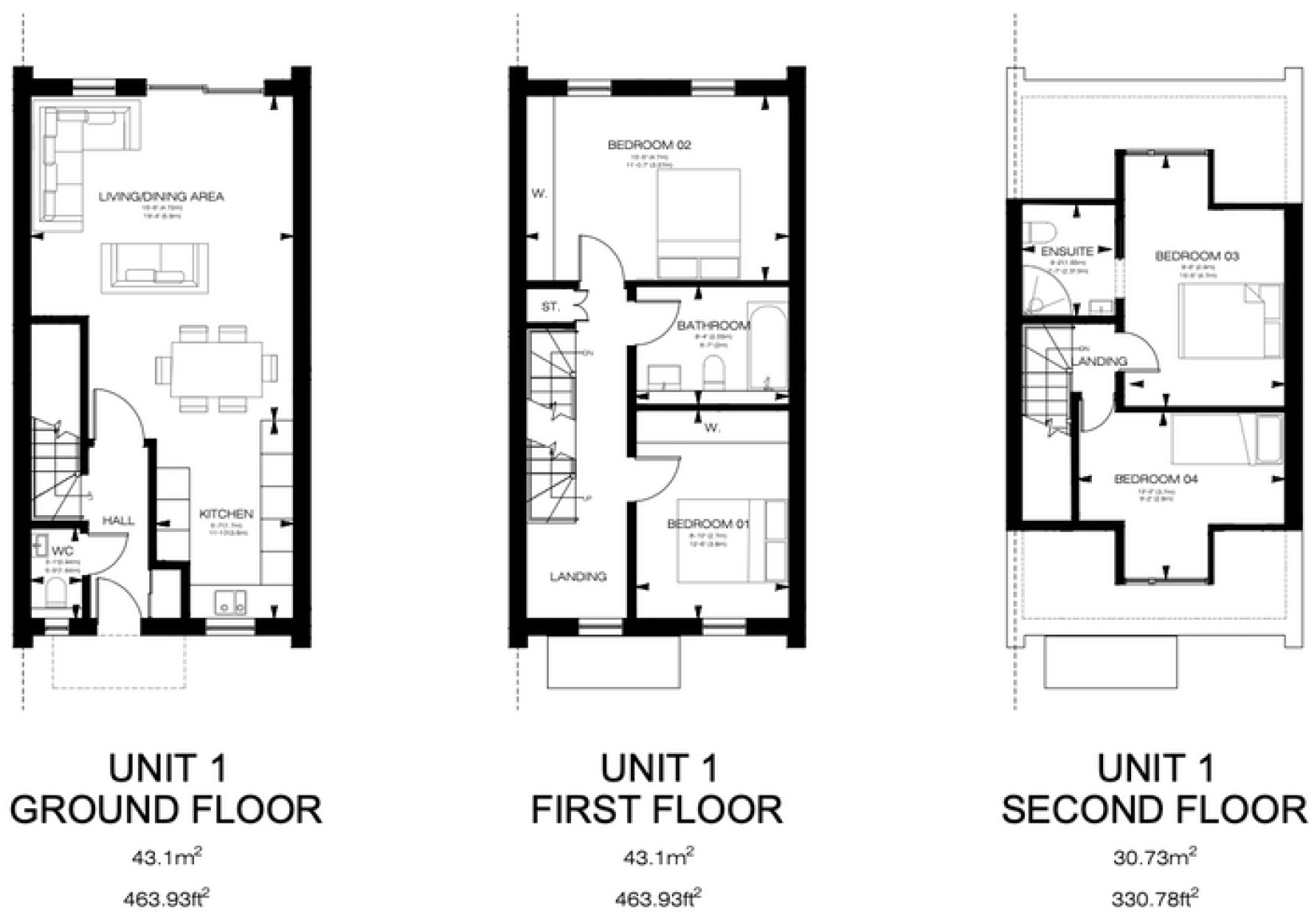Byards Croft Plot 1 Floor Plan, New Build Homes London 2026, Terraced Houses