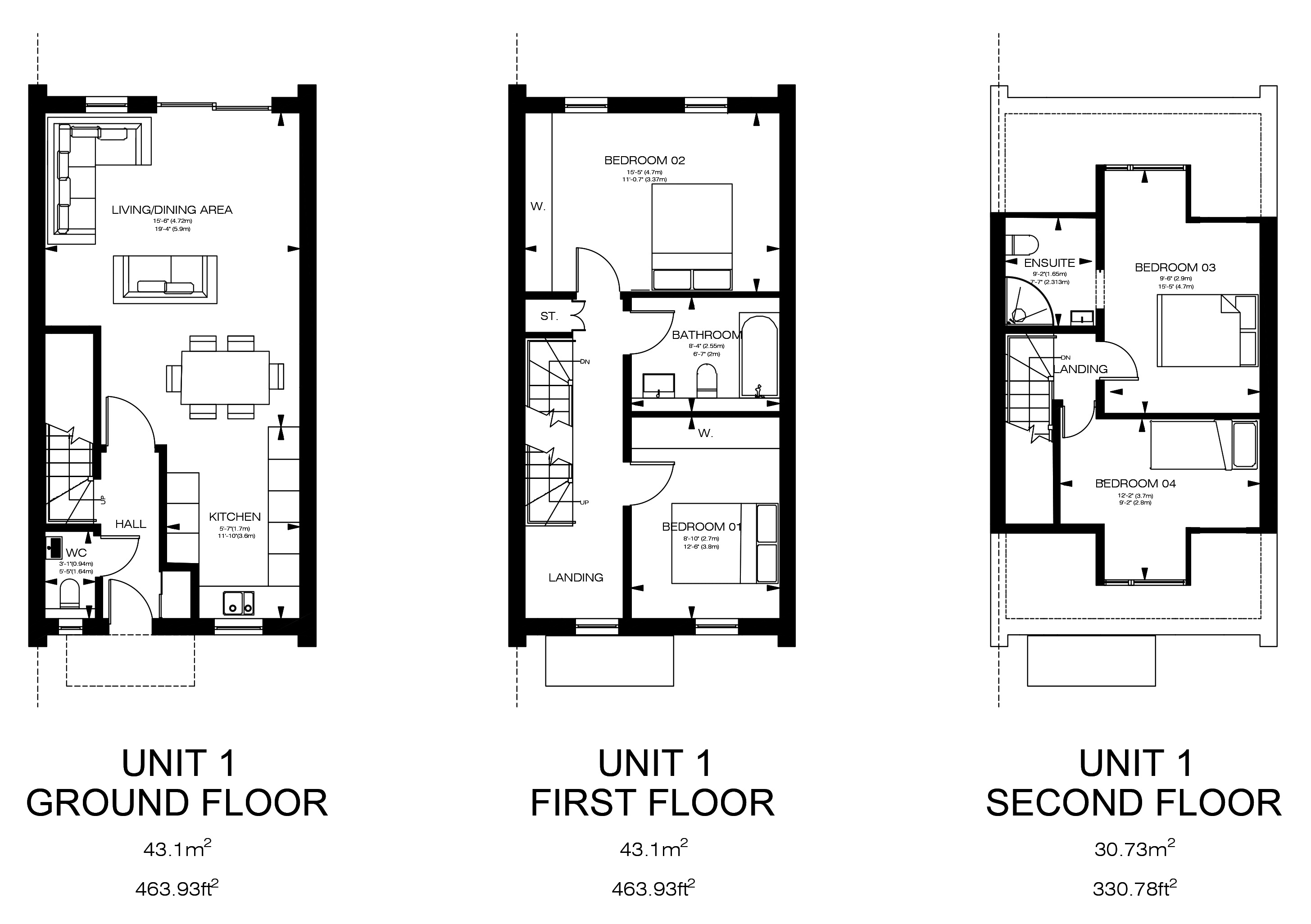 Byards Croft Plot 1 Floor Plan, New Build Homes London 2026, Terraced Houses