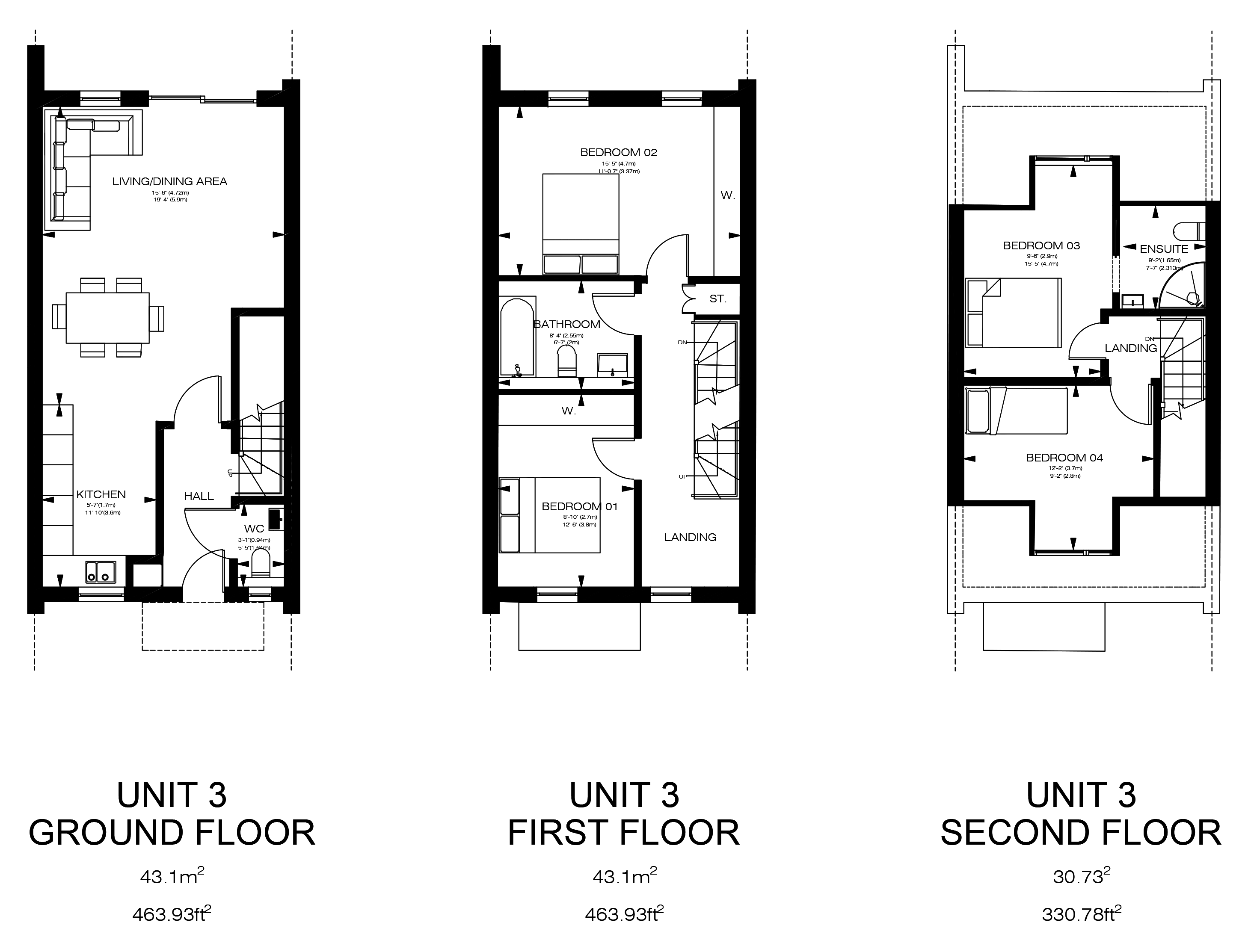 Byards Croft Plot 3 Floor Plan, New Build Homes London 2026, Terraced Houses