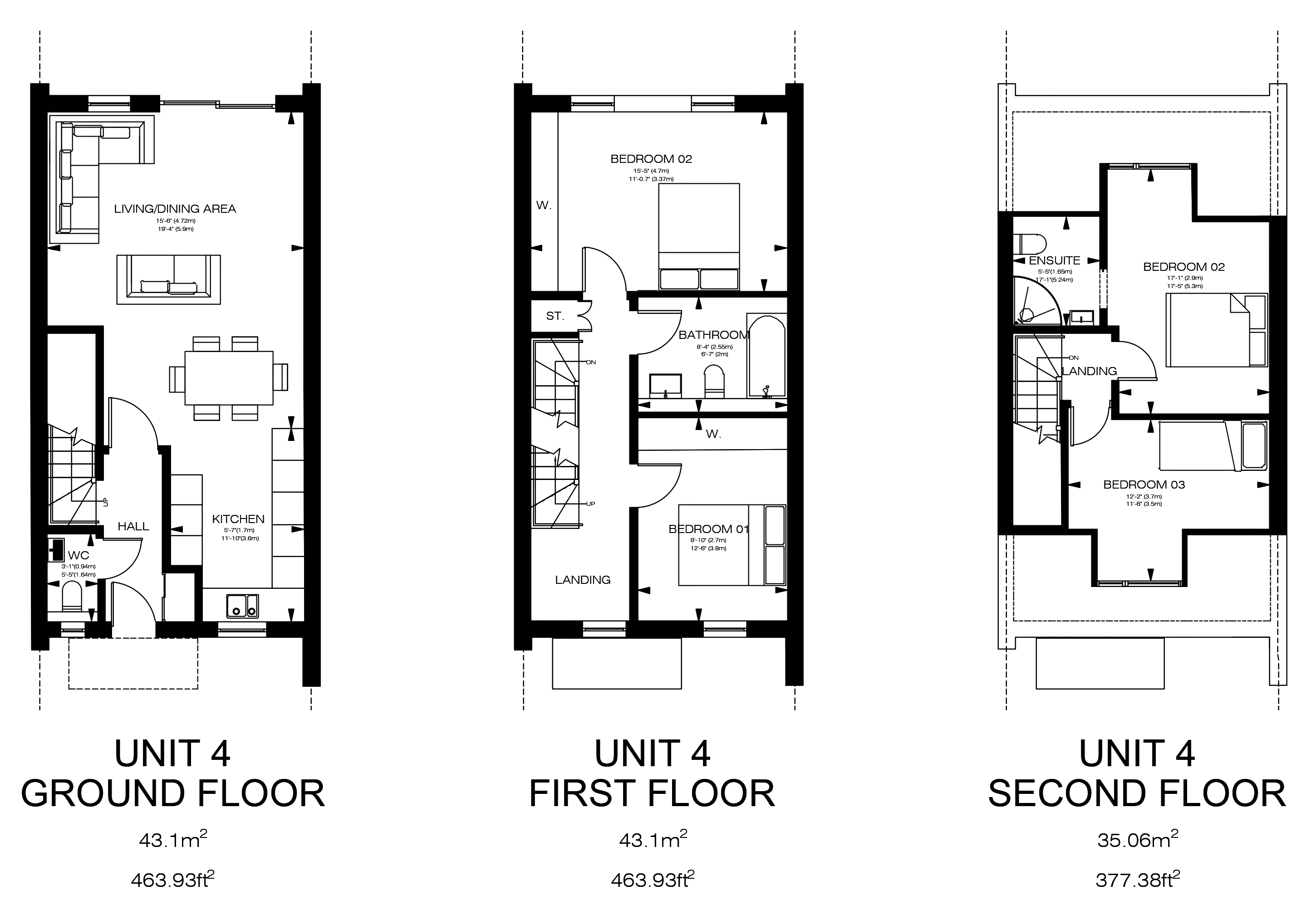 Byards Croft Plot 4 Floor Plan, New Build Homes London 2026, Terraced Houses