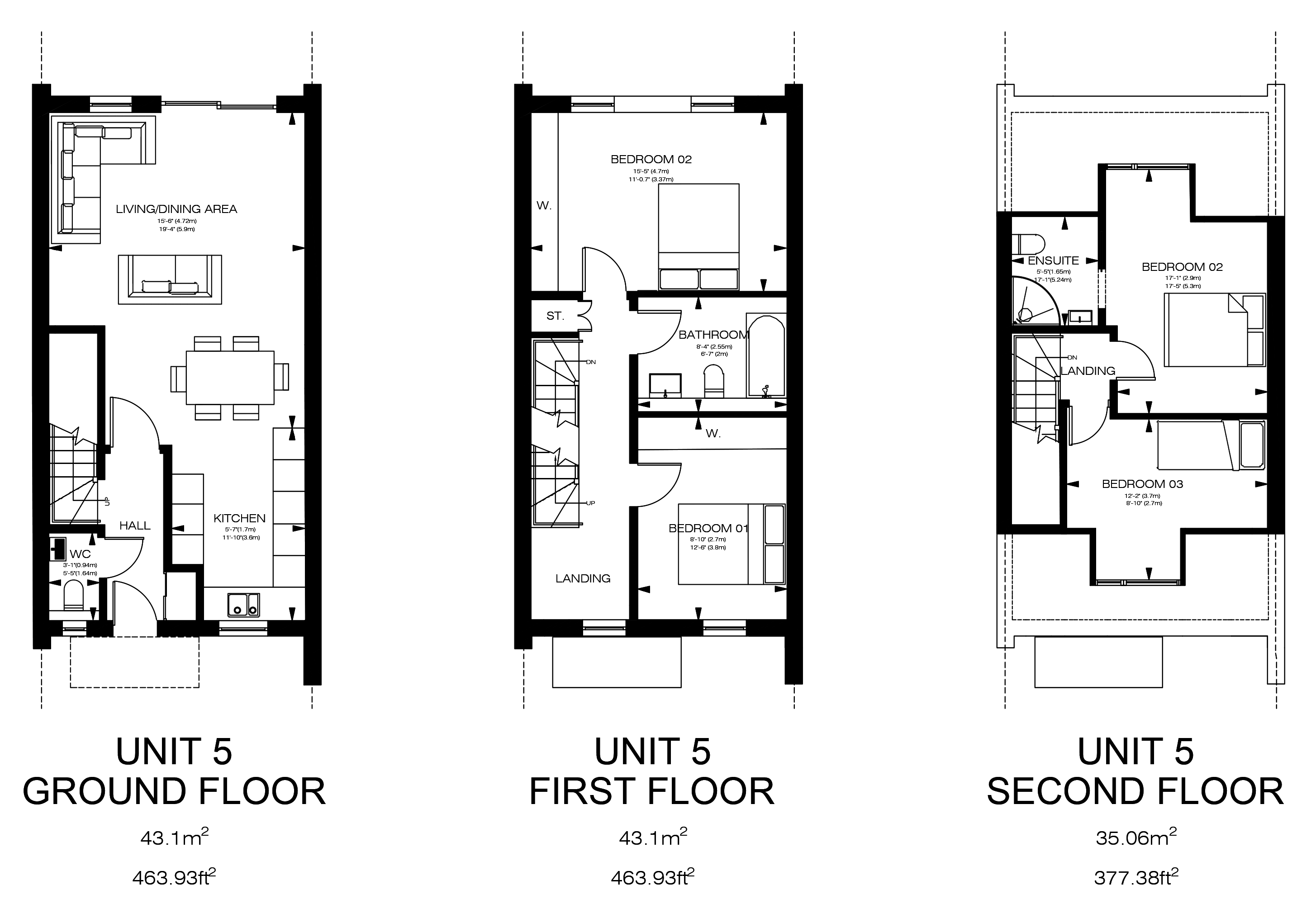 Byards Croft Plot 5 Floor Plan, New Build Homes London 2026, Terraced Houses