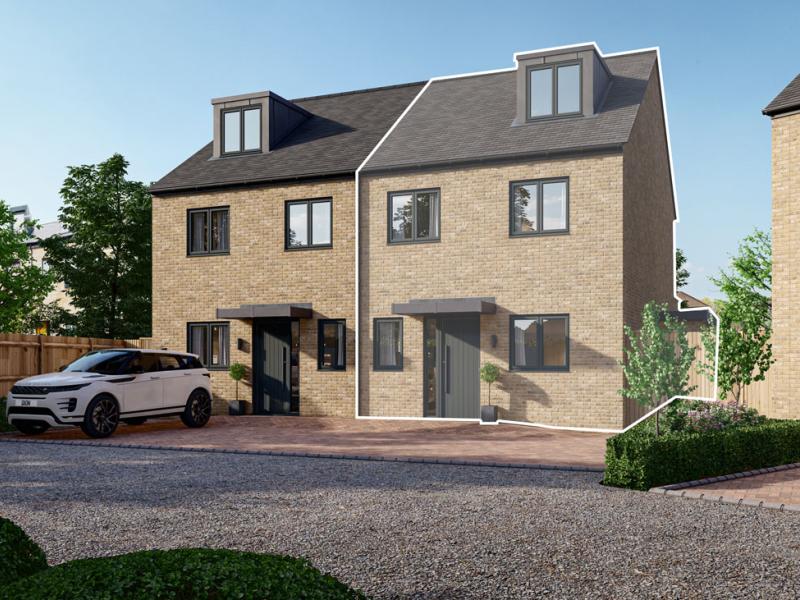 Plot 2 New build homes in Carshalton, London - Exclusive detached and semi-detached properties with private parking and gardens.